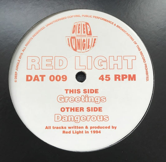 Red Light (4) Dangerous / Greetings LP Mint (M) Mint (M)