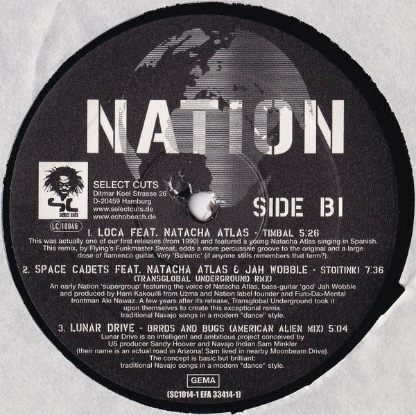 Various - Nation (VINYL 2x12") | USED Very Good Plus Plus (VG++) Very Good Plus (VG+) DRUM & BASS