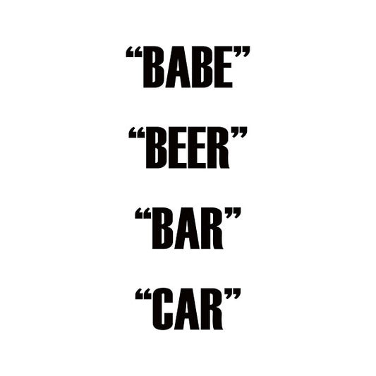 Babe Beer Bar Car |