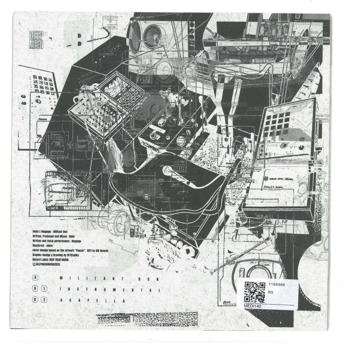 Mala - Militant Don (VINYL 10" Deep Medi Musik) | NEW - DUBSTEP *NEW*