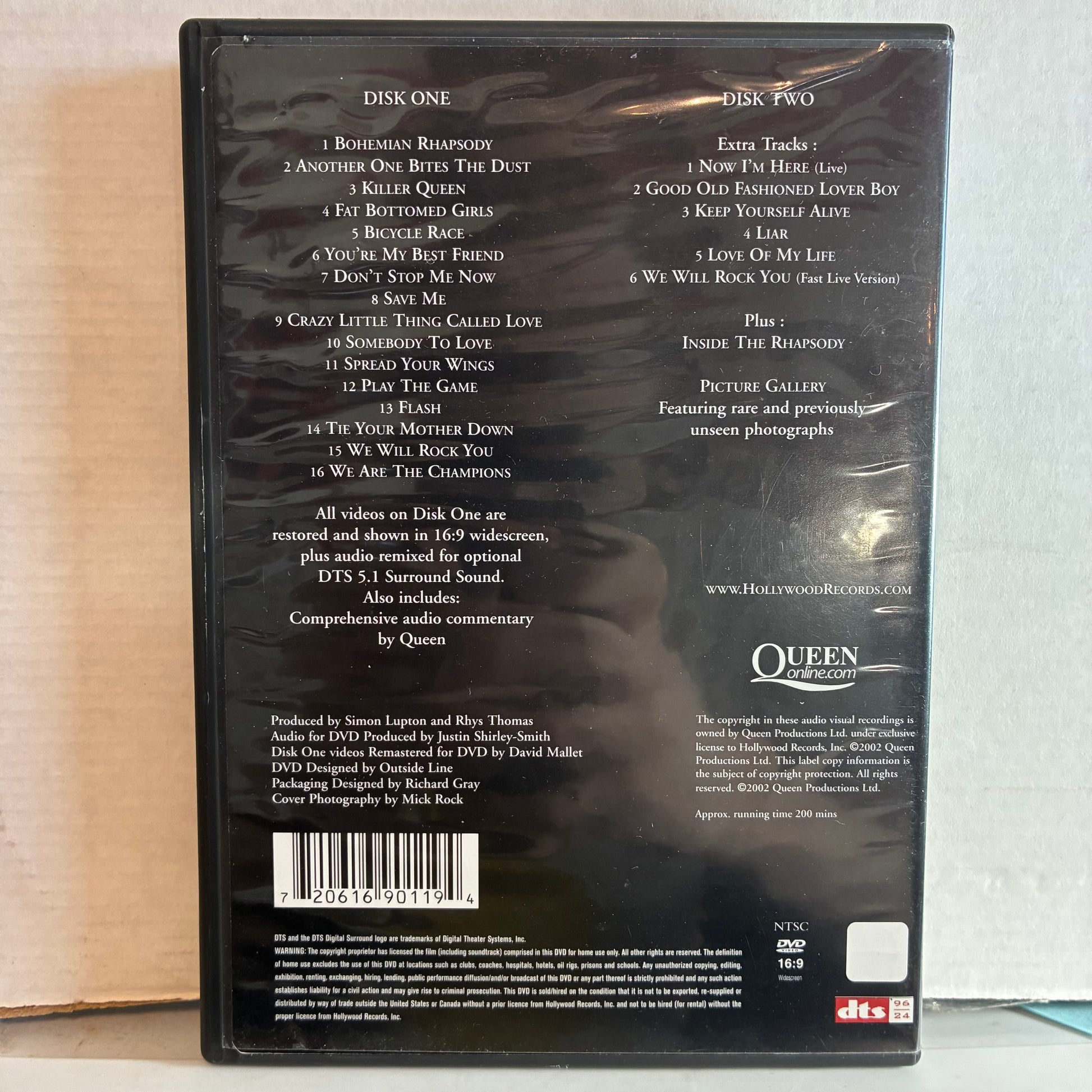Queen - Greatest Video Hits 1 | - DVD / USED *NEAR MINT*