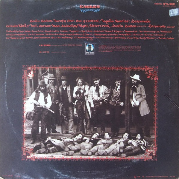 Eagles Desperado Asylum Records, Asylum Records LP, Album Very Good (VG) Very Good (VG)