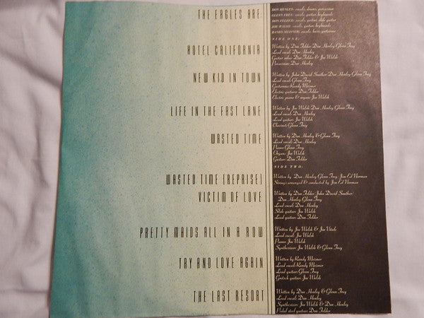 Eagles Hotel California Asylum Records LP, Album, San Very Good Plus (VG+) Very Good Plus (VG+)