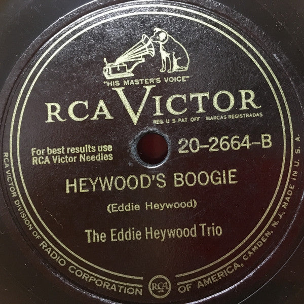 Eddie Heywood Trio The Continental RCA Victor Shellac, 10" Very Good (VG) Generic
