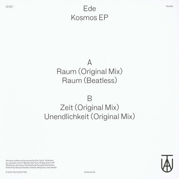 Ede (3) - Kosmos EP | Mint (M) Mint (M) - TECHNO