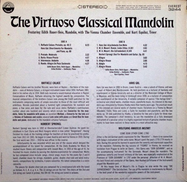 The Virtuoso Classical Mandolin | Very Good Plus (VG+) Very Good Plus (VG+)