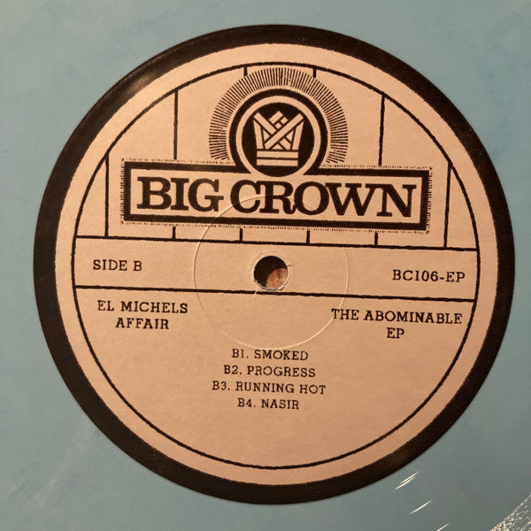 El Michels Affair The Abominable EP Big Crown Records, Big Crown Records LP, Album, EP, Ltd, Blu Mint (M) Mint (M)