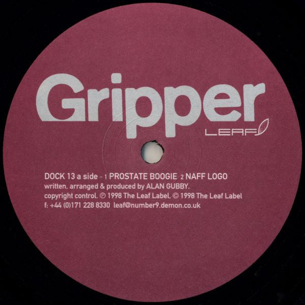 Gripper - Prostate Boogie - 12" EP (Vinyl) | - ELECTRONIC *NEW*