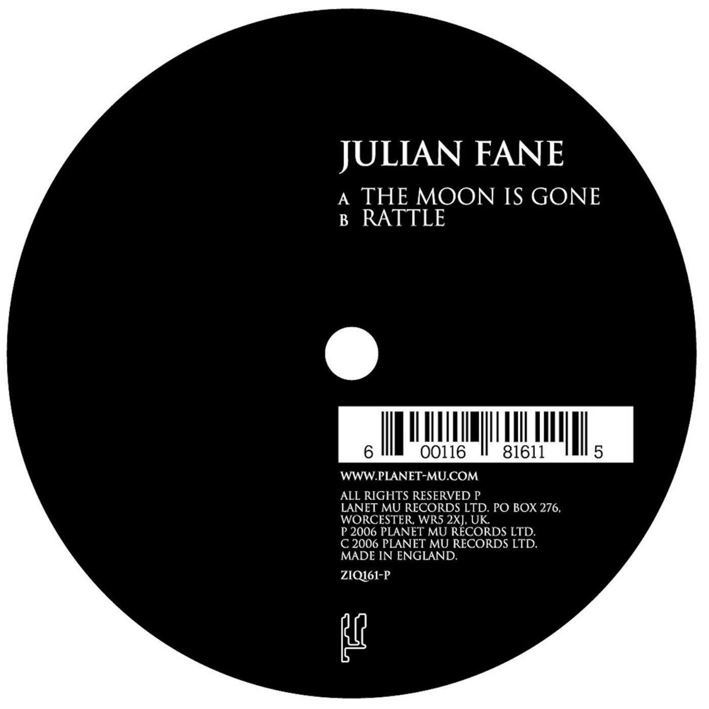 Fane, Julian - The Moon Is Gone - 7" | - ELECTRONIC *NEW*