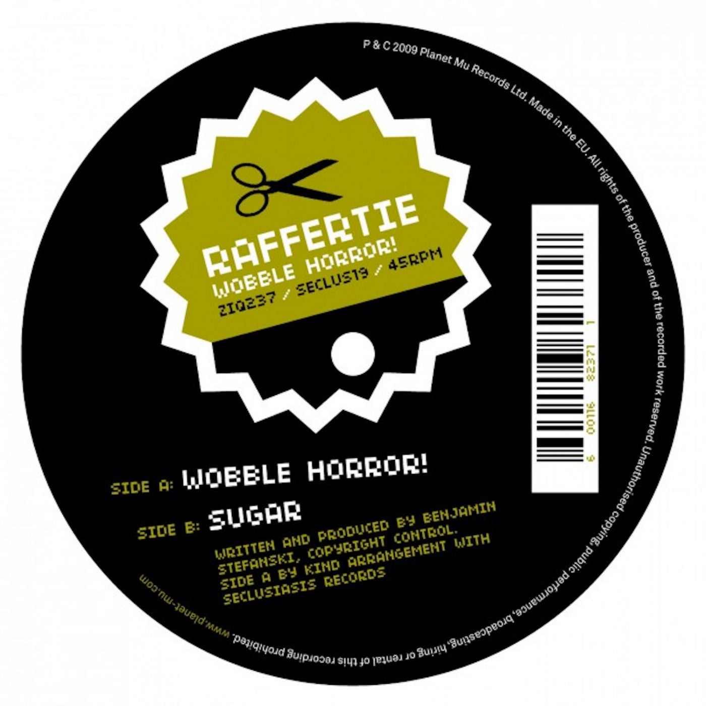 Raffertie - Wobble Horror! - 12" | - ELECTRONIC *NEW*