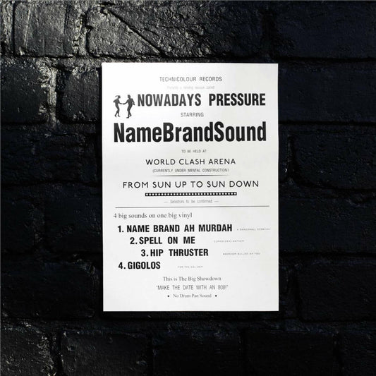 Name Brand Sound - Nowadays Pressure - 12" | - ELECTRONIC *NEW*