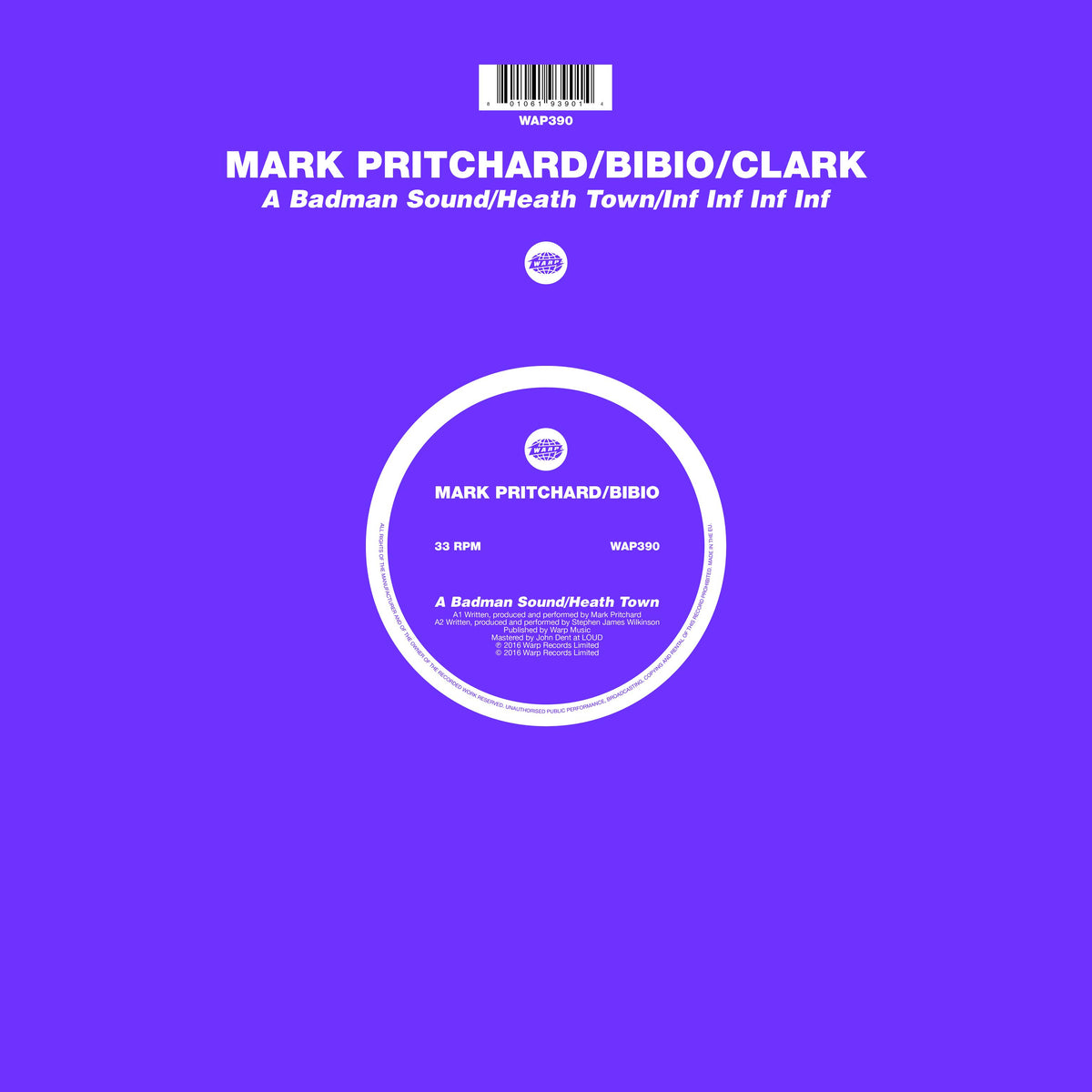 Mark Pritchard / Bibio / Clark - A Badman Sound / Heath Town / Inf Inf Inf Inf (12" VINYL) | - ELECTRONIC *NEW*