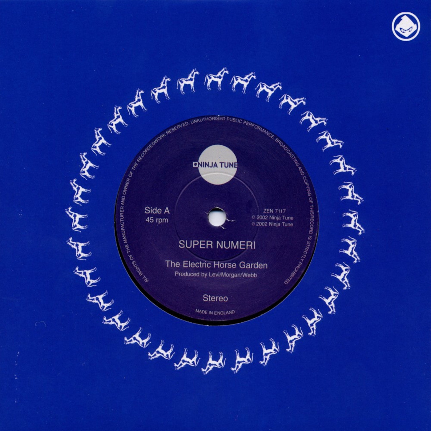Super Numeri - Electric Horse Garden 7" (Vinyl) | Mint (M) Mint (M) - ELECTRONIC *NEW*