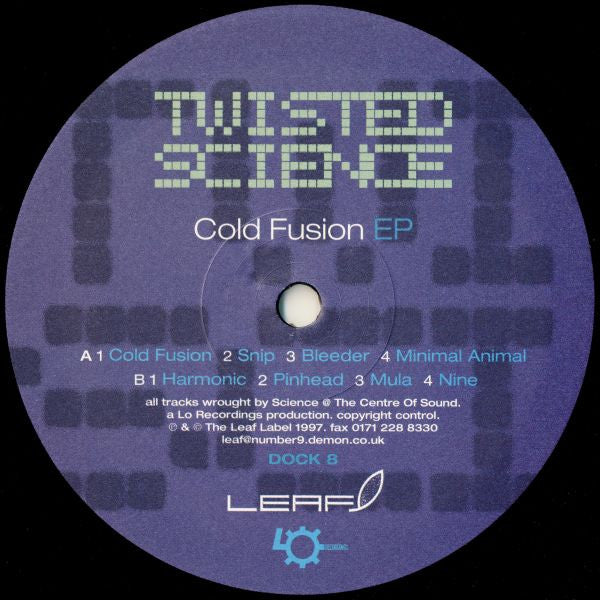 Twisted Science - Cold Fusion - 12" (Vinyl) | Mint (M) Mint (M) - ELECTRONIC *NEW*