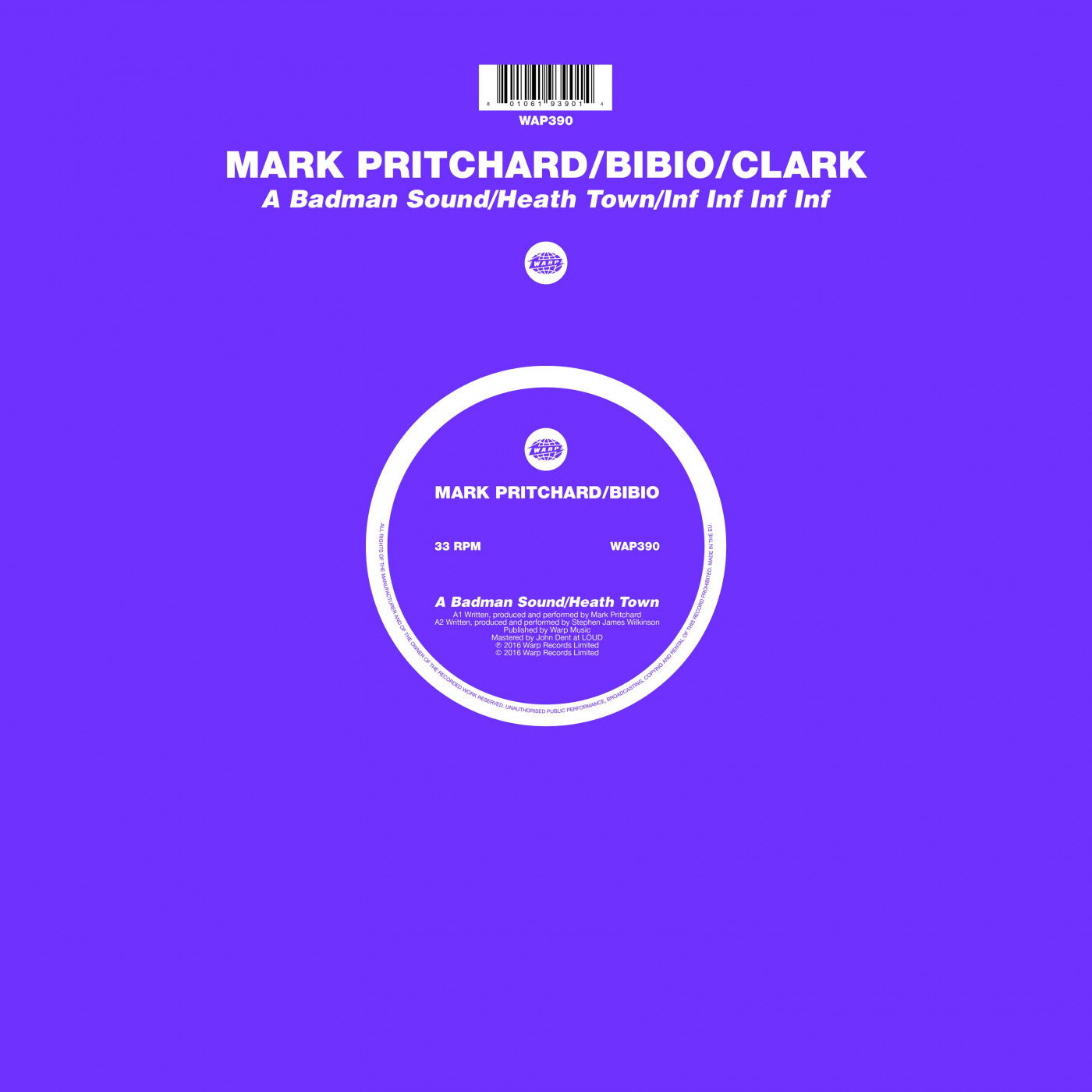 Mark Pritchard / Bibio / Clark - A Badman Sound / Heath Town / Inf Inf Inf Inf (Vinyl) | - ELECTRONIC *NEW*