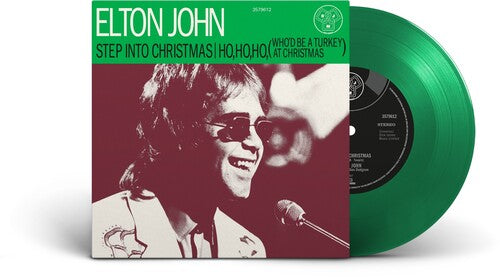 Elton John - Step Into Christmas [Transparent Green 7" Single] | Mint (M) Mint (M) - HOLIDAY *NEW/COLOR*
