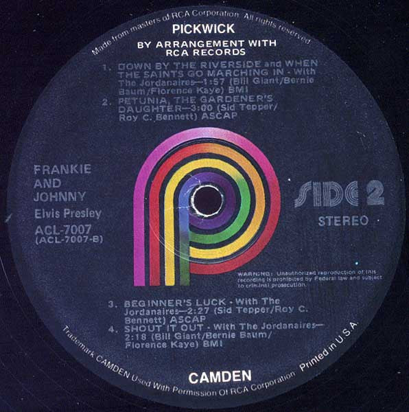 Frankie & Johnny | Very Good Plus (VG+) Very Good Plus (VG+) - ROCK / USED *EXCELLENT*