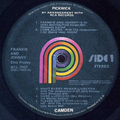 Frankie & Johnny | Very Good Plus (VG+) Very Good Plus (VG+) - ROCK / USED *EXCELLENT*