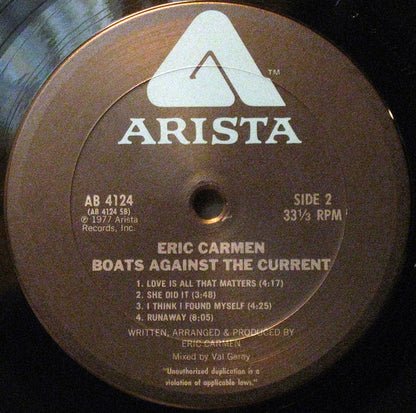 Boats Against The Current | Very Good Plus (VG+) Near Mint (NM) - ROCK / USED *VERY GOOD+*