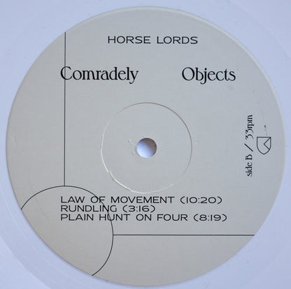 Comradely Objects (Ltd White VInyl) | Mint (M) Mint (M)