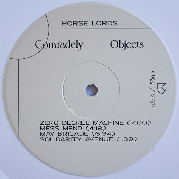 Comradely Objects (Ltd White VInyl) | Mint (M) Mint (M)
