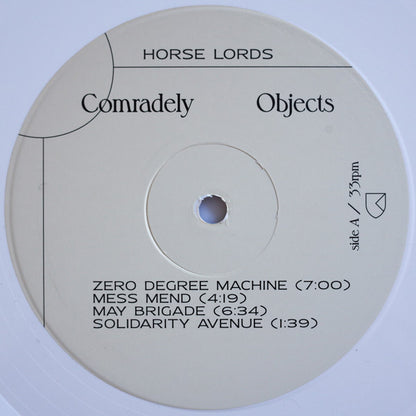 Comradely Objects (Ltd White VInyl) | Mint (M) Mint (M)
