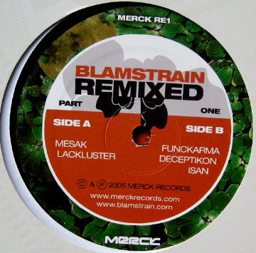 Blamstrain Blamstrain Remixed Part One 12" Mint (M) Mint (M)