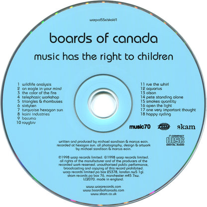Boards Of Canada - Music Has The Right To Children *CD* | Mint (M) Mint (M) - EXPERIMENTAL *SEALED*