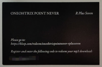 R Plus Seven (2x VINYL) | Mint (M) Mint (M) - EXPERIMENTAL *NEW*