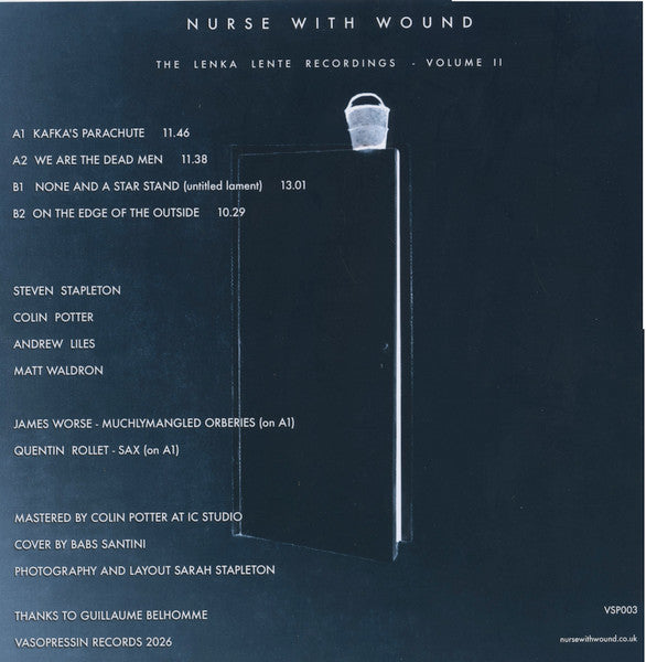 Nurse With Wound - On The Edge Of The Outside: The Lenka Lente Recordings - Volume II (VINYL LP Vasopressin VSP003) | NEW - EXPERIMENTAL *NEW*