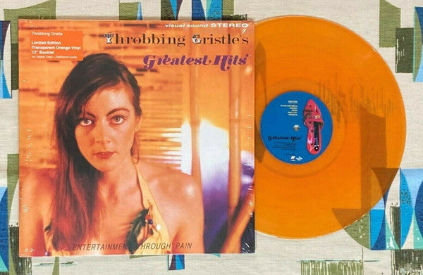 Throbbing Gristle - Throbbing Gristle's Greatest Hits (Entertainment Through Pain)(ORANGE VINYL LP Mute TGLP7) | NEW - EXPERIMENTAL *SEALED/COLOR*