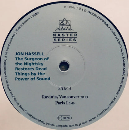 Jon Hassell - The Surgeon Of The Nightsky Restores Dead Things By The Power Of Sound | Mint (M) Mint (M) - EXPERIMENTAL *SEALED*
