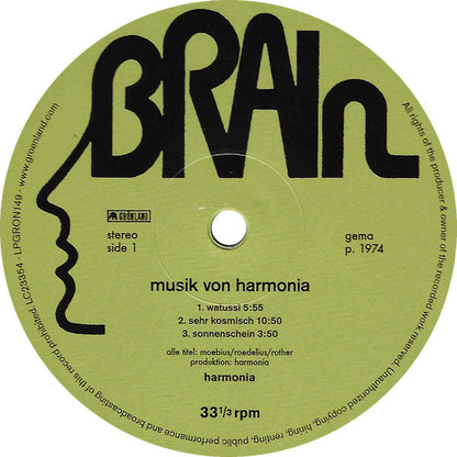 Musik Von Harmonia (VINYL) | Mint (M) Mint (M) - EXPERIMENTAL *SEALED*