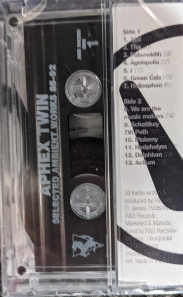 Selected Ambient Works 85-92 (UNOFFICIAL CASSETTE) | Mint (M) Mint (M) - EXPERIMENTAL *SEALED*