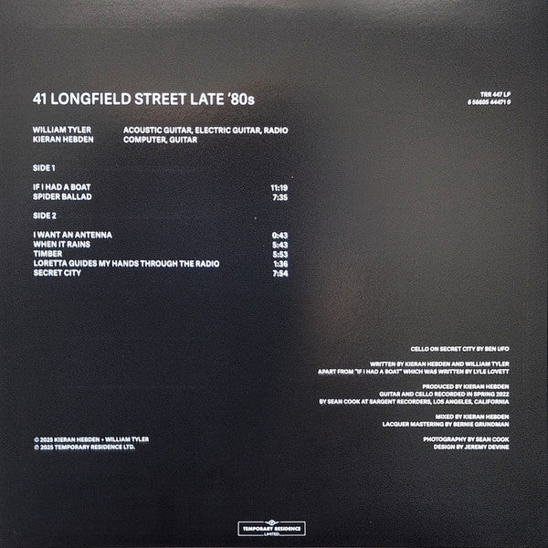 41 Longfield Street Late '80s (VINYL) | Mint (M) Mint (M) - EXPERIMENTAL *SEALED*