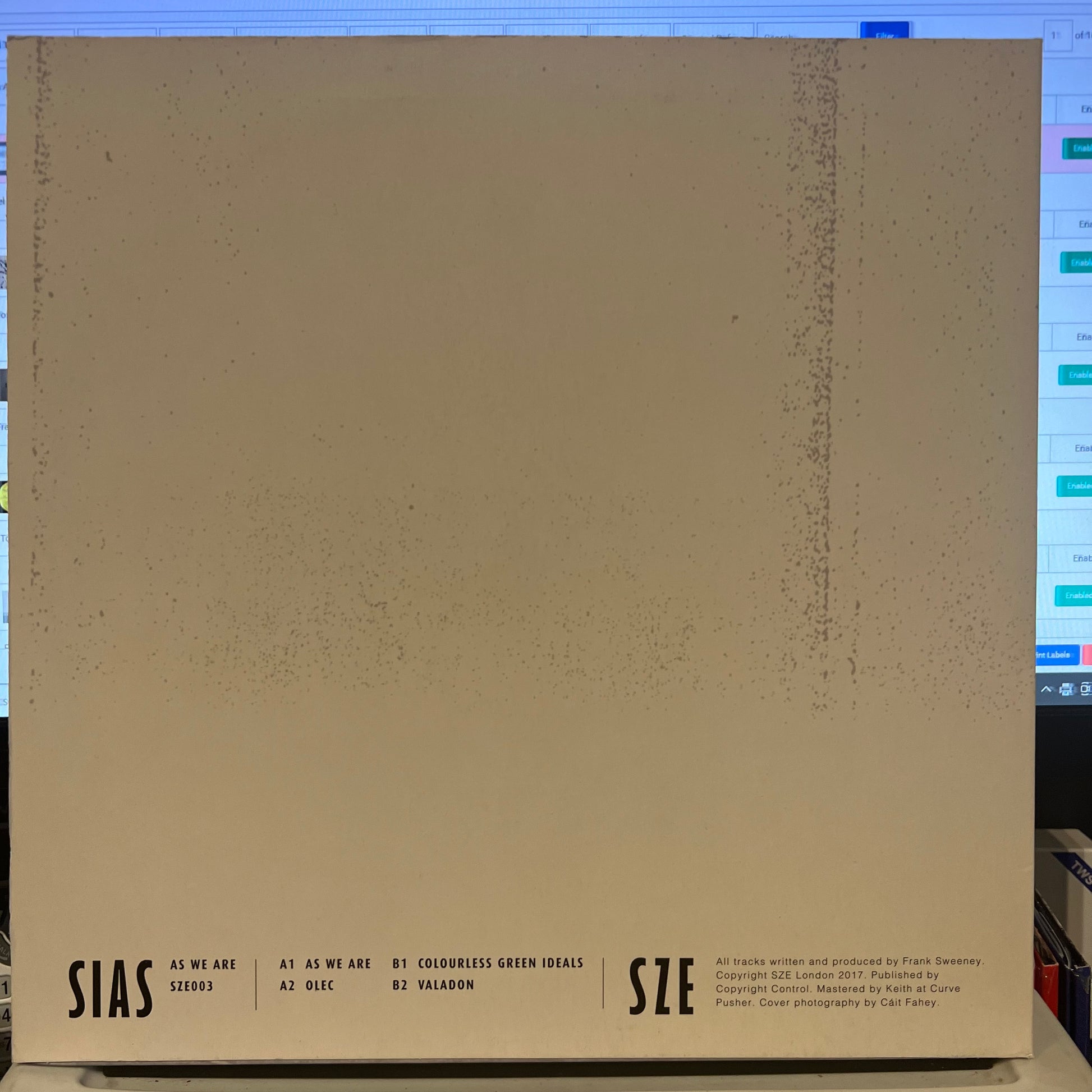 Sias - As We Are EP | Excellent (EX) Near Mint (NM) - EXPERIMENTAL / USED *EXCELLENT+*