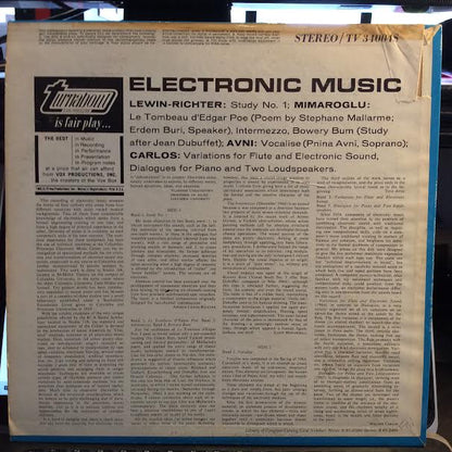Electronic Music (VINYL) | Near Mint (NM or M-) Excellent (EX) - EXPERIMENTAL / USED *NEAR MINT*