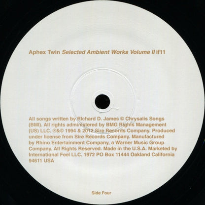 Aphex Twin - Selected Ambient Works Volume II (VINYL 3LP) | Near Mint (NM or M-) Near Mint- (NM-) - EXPERIMENTAL / USED *NEAR MINT*