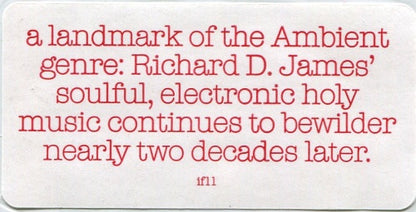 Aphex Twin - Selected Ambient Works Volume II (VINYL 3LP) | Near Mint (NM or M-) Near Mint- (NM-) - EXPERIMENTAL / USED *NEAR MINT*
