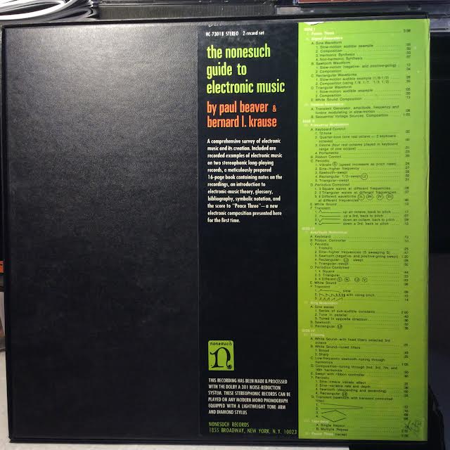 The Nonesuch Guide To Electronic Music (2xVINYL BOXSET) | Near Mint (NM or M-) Near Mint (NM or M-) - EXPERIMENTAL / USED *NEAR MINT*