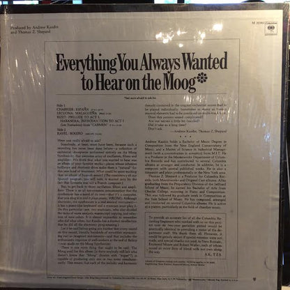 Everything You Always Wanted To Hear On The Moog (But Were Afraid To Ask For) (VINYL) | Near Mint (NM or M-) Near Mint (NM or M-) - EXPERIMENTAL / USED *NEAR MINT*