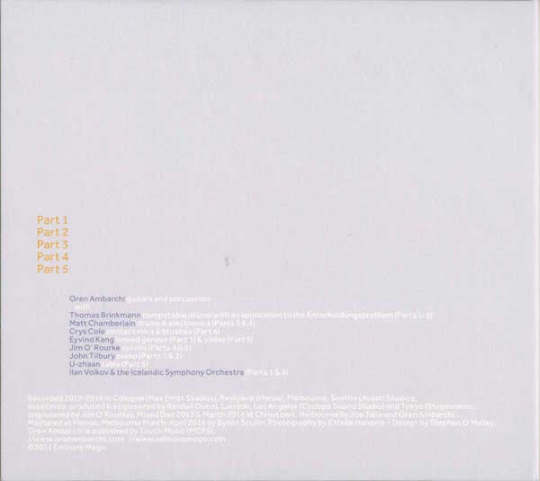 Oren Ambarchi - Quixotism | Mint (M) Mint (M) - EXPERIMENTAL