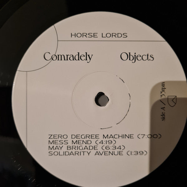 Horse Lords - Comradely Objects (Black Vinyl) | Mint (M) Mint (M) - EXPERIMENTAL *SEALED*