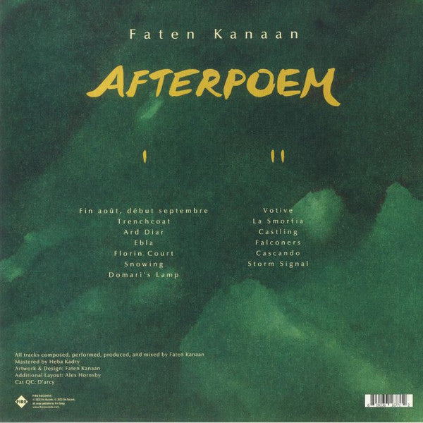 Faten Kanaan - Afterpoem | Mint (M) Mint (M) - EXPERIMENTAL/AMBIENT