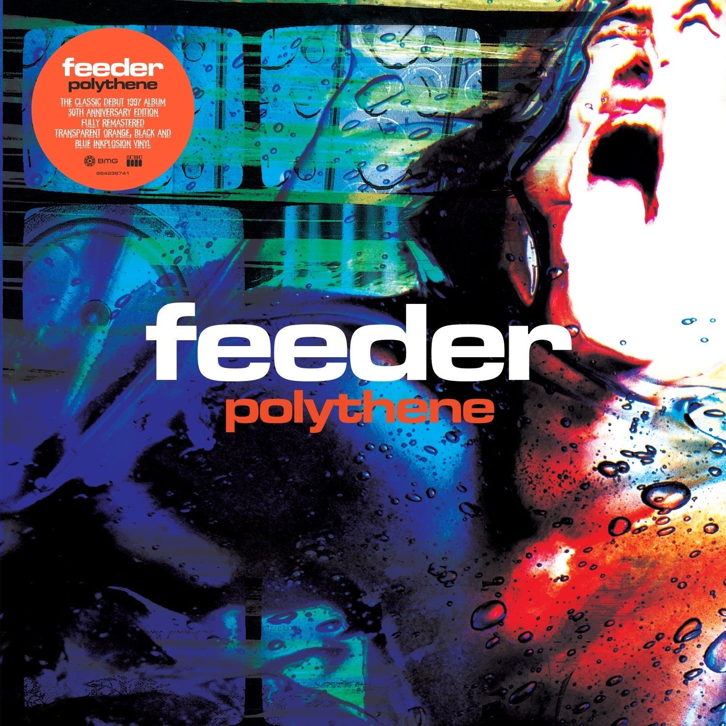 Feeder - Polythene (30Th Anniversary) [Transparent Orange/Black/Blue LP] |
