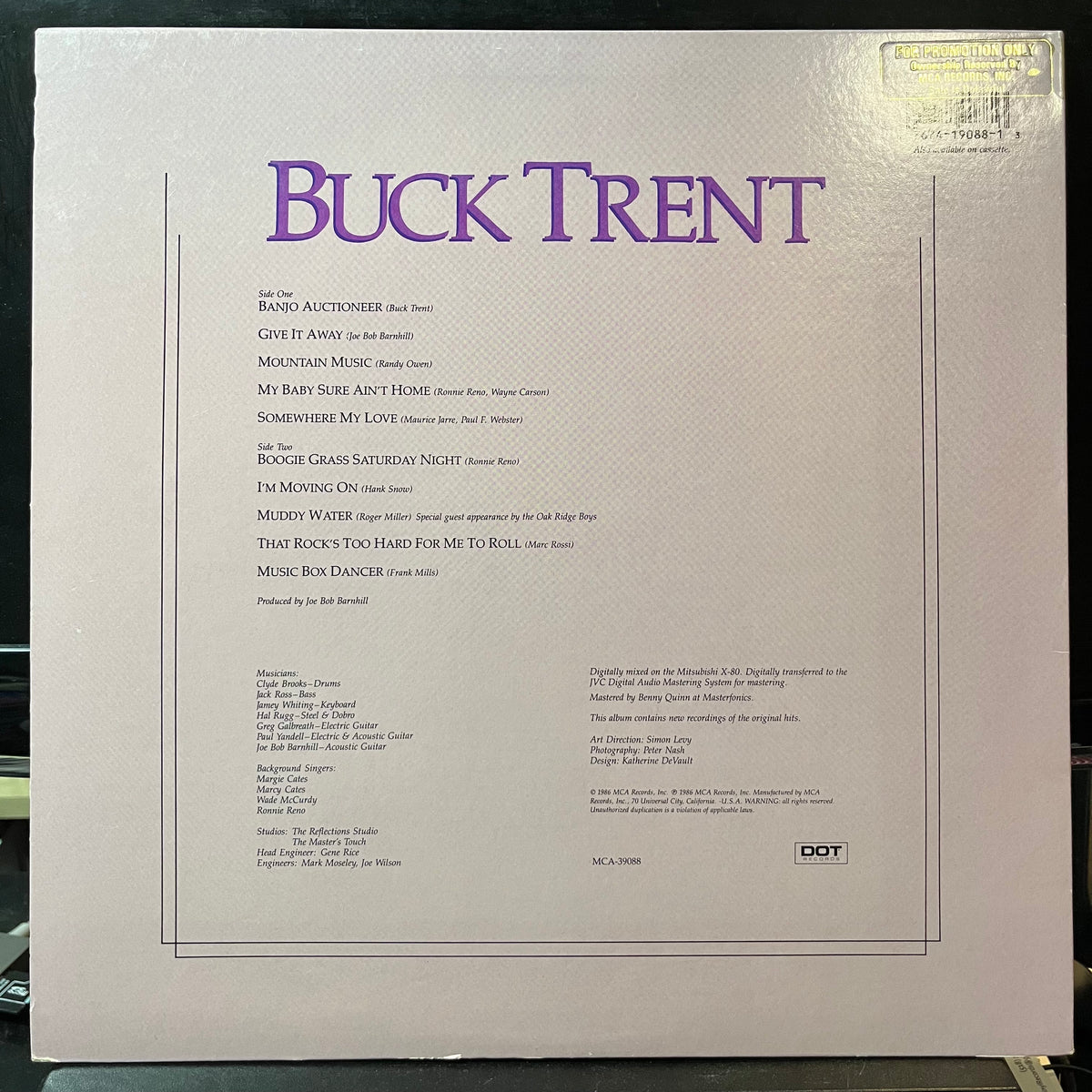 Buck Trent - Buck Trent (VINYL LP) | USED Near Mint (NM or M-) Near Mint (NM or M-) - FOLK/BLUEGRASS / USED *NEAR MINT*