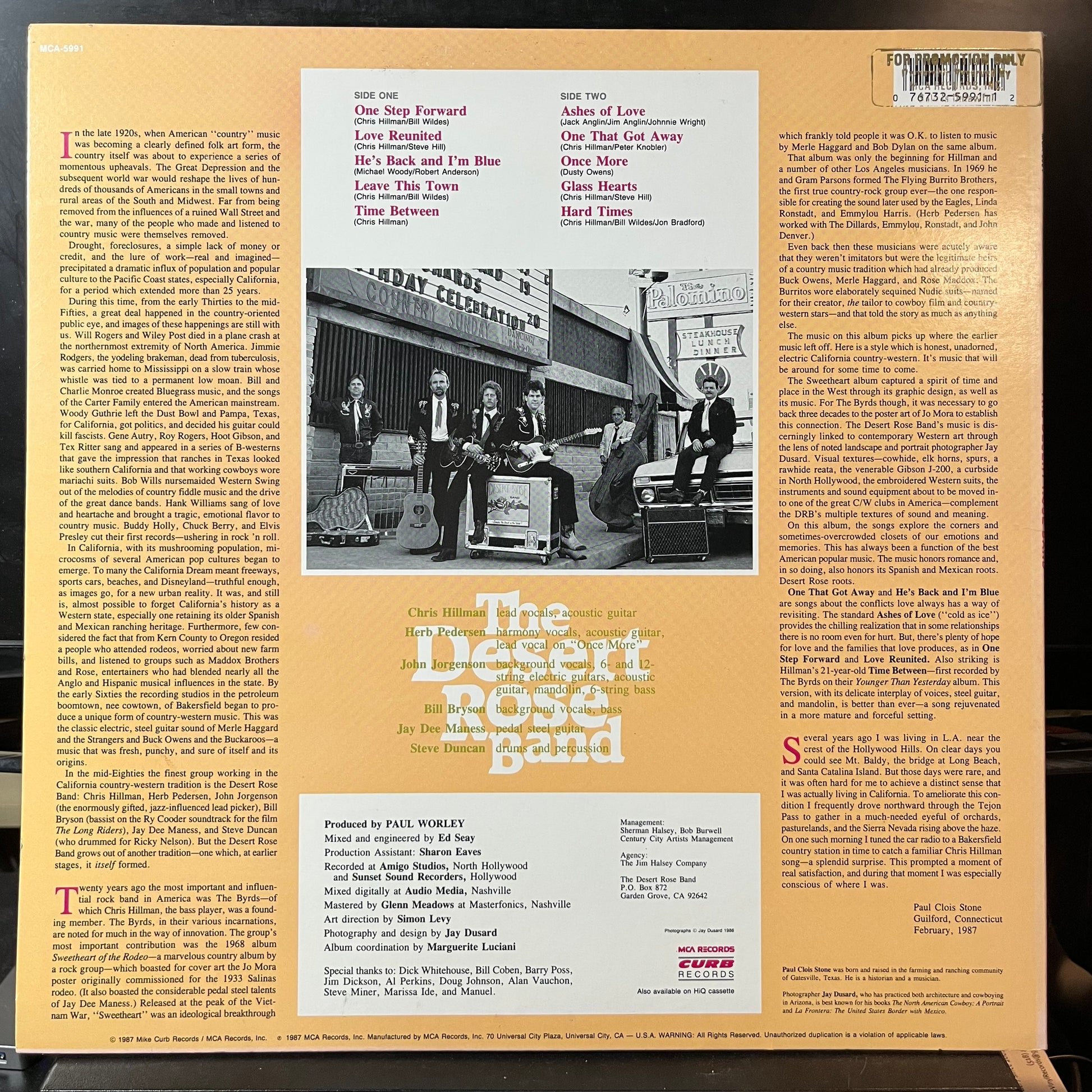 The Desert Rose Band* Featuring Chris Hillman, Joh - The Desert Rose Band (VINYL LP) | USED Near Mint (NM or M-) Near Mint (NM or M-) - FOLK/BLUEGRASS / USED *NEAR MINT*