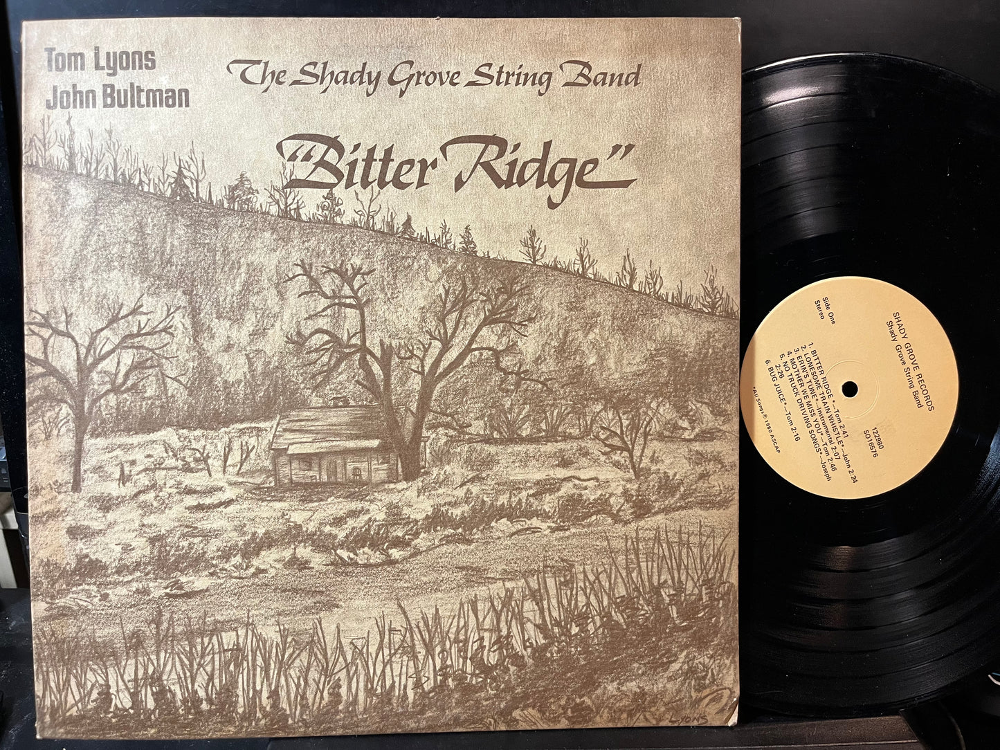 Shady Grove String Band - Bitter Ridge (VINYL LP SHADY GROVE NO. 122980 1980) | USED Near Mint (NM or M-) Excellent+ (EX+) - FOLK/BLUEGRASS / USED *NEAR MINT*