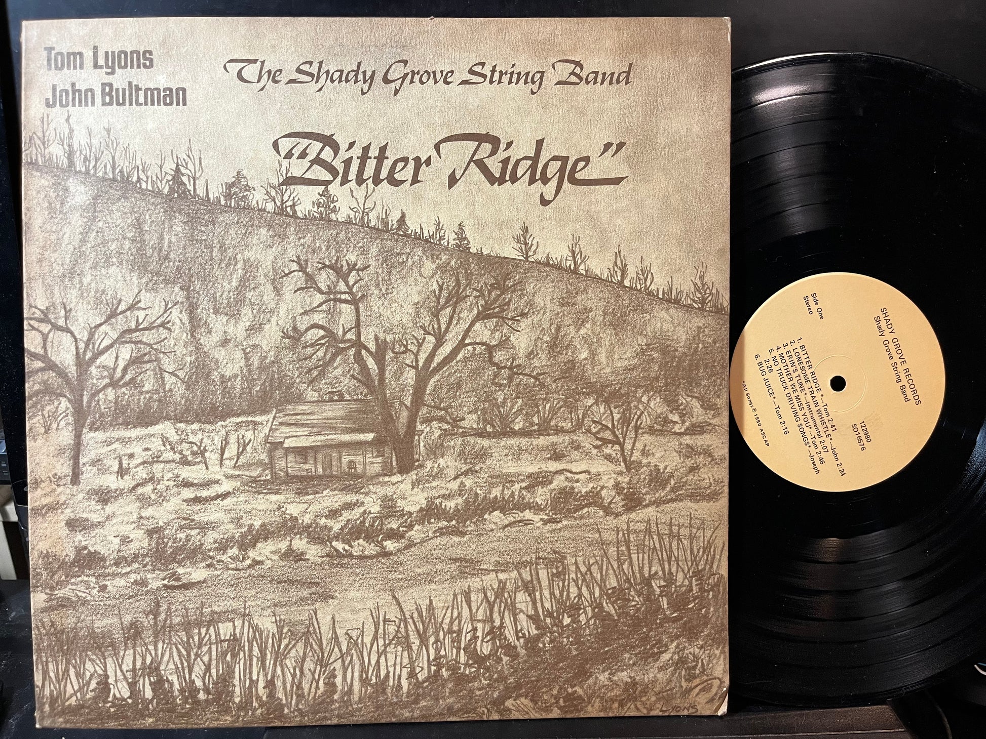 Shady Grove String Band - Bitter Ridge (VINYL LP SHADY GROVE NO. 122980 1980) | USED Near Mint (NM or M-) Excellent+ (EX+) - FOLK/BLUEGRASS / USED *NEAR MINT*