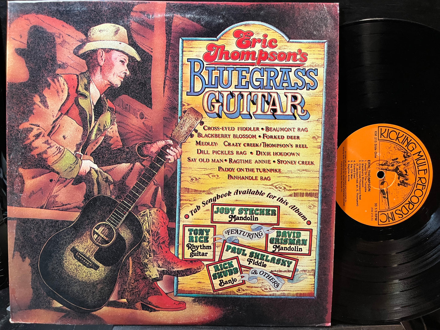 Eric Thompson - Eric Thompson's Bluegrass Guitar (VINYL LP KICKING MULE KM 215 1979) | USED - FOLK/BLUEGRASS / USED *NEAR MINT*